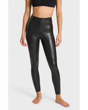 Commando Faux Leather 7/8 Leggings - Blue