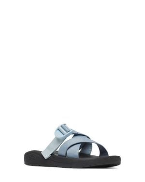 Chaco Cushz Slide Sandal - Blue