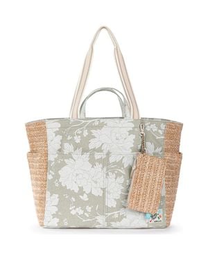 The Sak Cassia Beach Tote - Metallic
