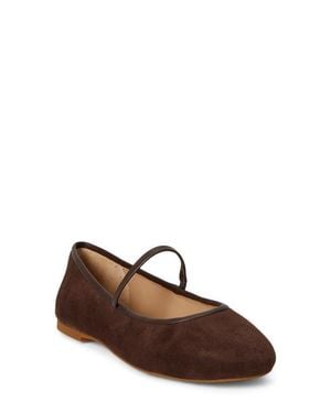 Ralph Lauren Jayna Mary Jane Flat - Brown