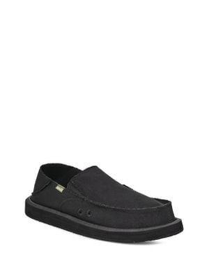 Sanuk Donny Canvas Slip-On - Black