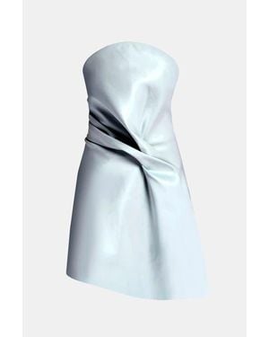 Kate Barton Kate Liquid Draped Mini Dress - Blue