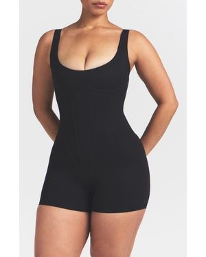 NikeSKIMS Matte Corset Bodysuit - Black