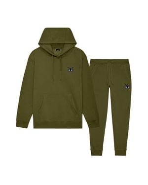 Alix Butterfly Midweight Relaxed Sweatsuit - Green