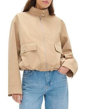 ALIGNE Brody Bubble Hem Jacket - Blue