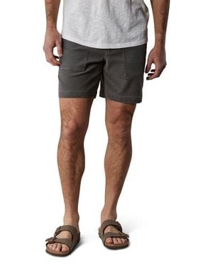 The Normal Brand Comfort Terry Utility Shorts - Black
