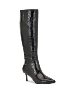 Nine West Kimdee 9X9 Pointed Toe Knee High Boot - Black