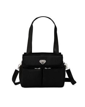 Baggallini Coastal Flip Lock Trio Satchel - Black