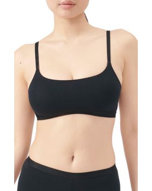 adidas Originals Scoop Stretch Cotton Jersey Bralette - Black
