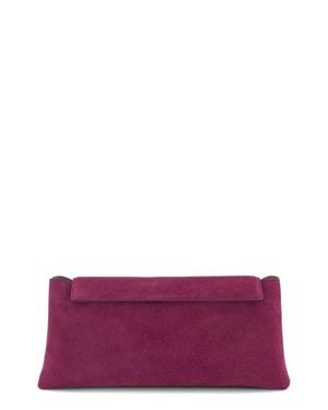 REE PROJECTS Elieze Suede Clutch - Purple
