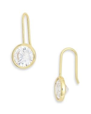 BaubleBar Fallon Bezel Earrings - Metallic