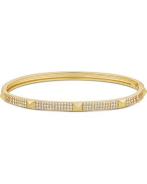 SHYMI Pave Studded 3-Row Bangle - Metallic