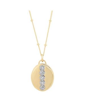 Elliot Young Love Locket Oval Pendant - Metallic