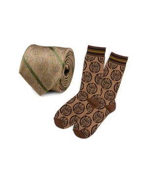 Cufflinks Inc. Guardians Of The Galaxy Groot Tie & Crew Socks Set - White