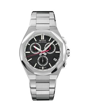 MIDO Multifort 8 One Crown Chronograph Automatic Bracelet Watch, 40Mm - Metallic