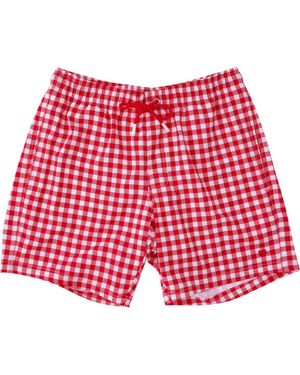 RuggedButts Upf50+ Sun Protected Stretch Swim Trunks - Red
