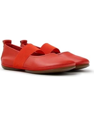 Camper Right Nina Mary Jane Flat - Red