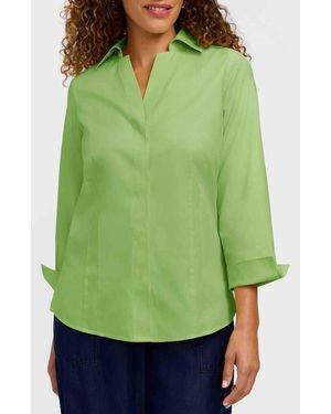 Foxcroft Taylor Fitted Non-Iron Shirt - Green