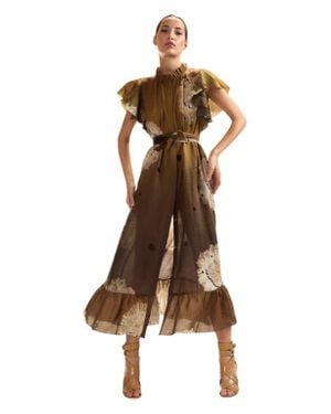 Cynthia Rowley Ramie Kaftan - Brown