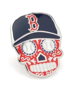 Cufflinks Inc. Boston Sox Sugar Skull Lapel Pin - Blue