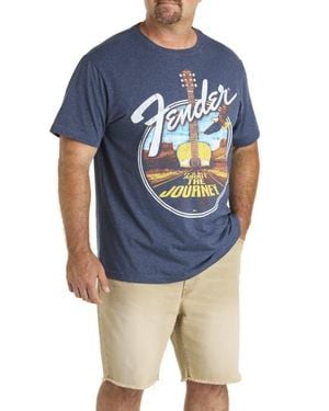 True Nation by DXL Big & Tall Fender The Journey Graphic Tee - Blue