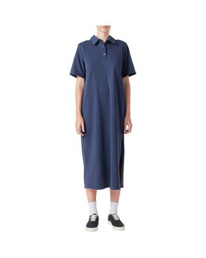 Grey Lab Polo Midi Dress - Blue