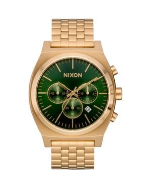 Nixon Time Teller Chronograph Bracelet Watch, 40Mm - Metallic