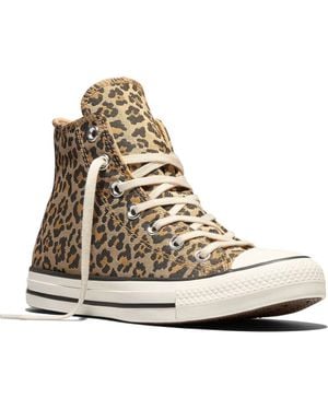 Converse Chuck Taylor All Star Leopard High Top Sneaker - Natural