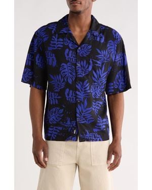 Vans Van Doren Print Camp Shirt - Blue