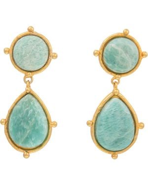 Sylvia Toledano 2 Pierres Dots Earrings - Blue