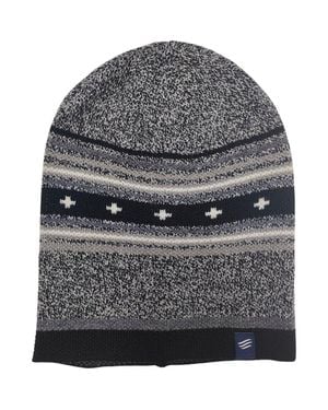 United By Blue The Merino Wool Slouchy Modern Fair Isle Beanie - Gray