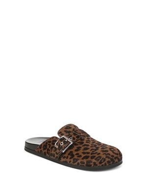 Vince Leon Genuine Calf Hair Loafer Mule - Brown