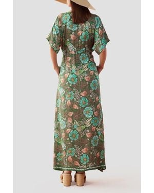 Omika Pia Caftan - Green