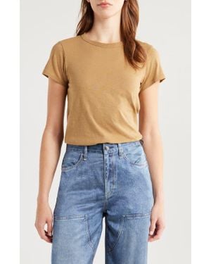 Rag & Bone The Slub Organic Pima Cotton T-Shirt - Brown