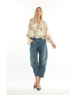 SECRET MISSION Katerina Blouse - Blue