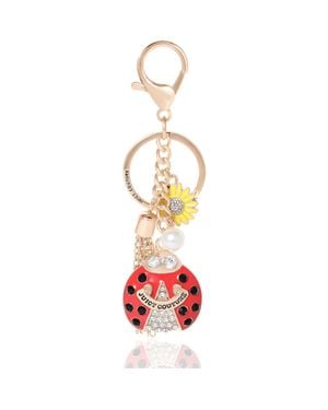 Juicy Couture Lucky Ladybug Charm Travel Keychain - White