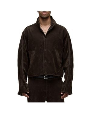 Hudson Jeans Faux Suede Jacket - Black