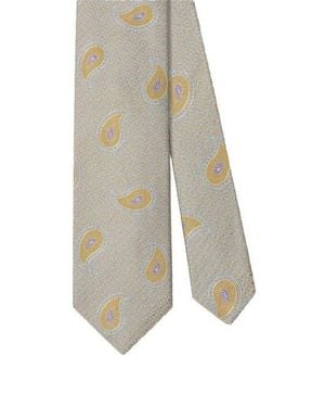 Robert Talbott Robert Pine Geo Jacquard Best Of Class Necktie - White