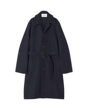 Lanvin Cashmere Car Coat - Blue