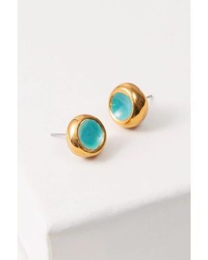 Noonday Collection Sculpted Porcelain Studs - Blue