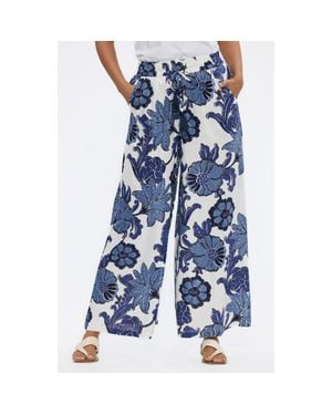 Talisman the Label Freedom Floral Drawstring Pants - Blue