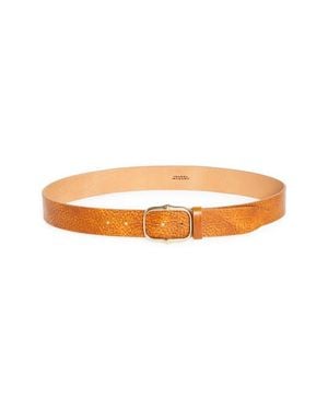 Isabel Marant Holis Leather Belt - Orange