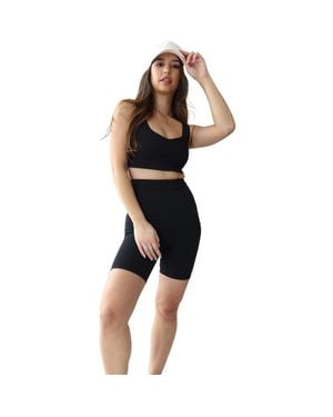 Ingrid & Isabel Postpartum Bike Short - Black