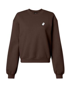 Alix Ghost Relaxed Sweatshirt - Brown
