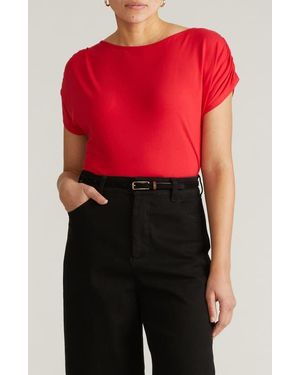 UNIVERSAL STANDARD Helena Divine Jersey Top - Red