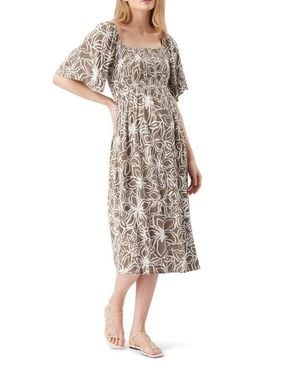 Ripe Maternity Alona Shirred Dress - Natural
