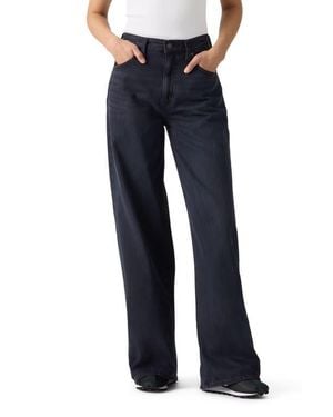 Levi's Cinch High Waist Baggy Wide Leg Jeans - Blue