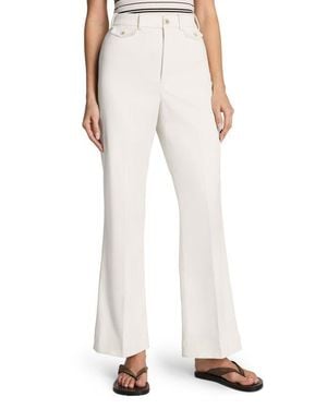 Spanx Spanxsupersmooth Crop Easy Flare Stretch Twill Pants - White