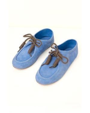 Charlotte Stone Ryan Ballet Loafer Flat - Blue