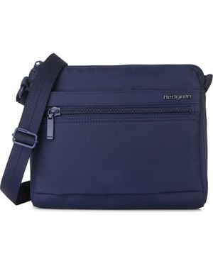 Hedgren Eye Rfid Water Repellent Shoulder Bag - Blue